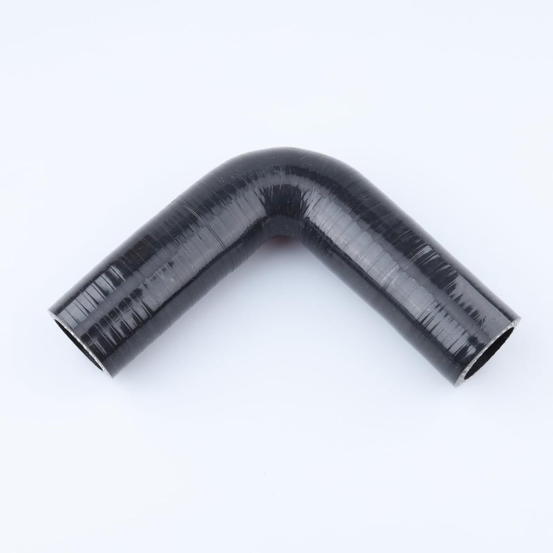 AC PERFORMANCE ID 1" (25mm), 90 Degree Elbow Coupler, Leg Length 3.5" (90mm), 3-Ply Reinforced, Universal Automotive Pure Silicone Hose, Black - Image 3